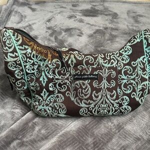 Petunia Pickle Bottom Brown & Turquoise Hobo Diaper Bag